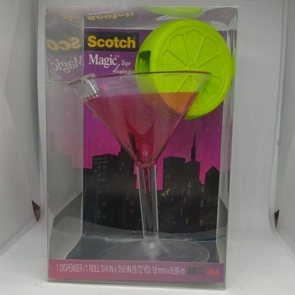 Scotch Other Scotch Tape Dispenser Pink Martini Cocktail Cosmo